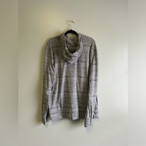American Eagle Outfitters Active Flex Gray Long Sleeve Hoodie Size Large - Picture 2 of 3